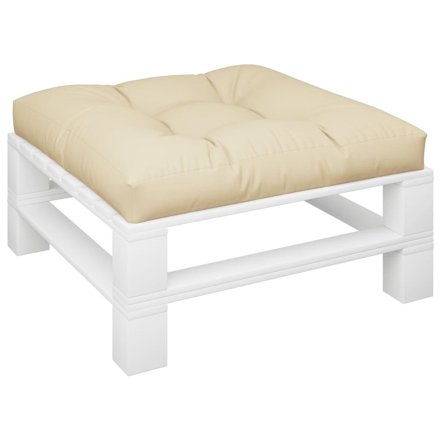 Palletkussen 80x80x12 cm stof beige