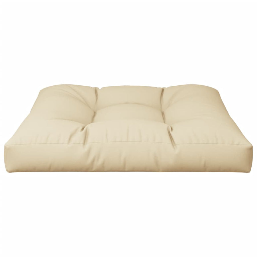 Palletkussen 80x80x12 cm stof beige