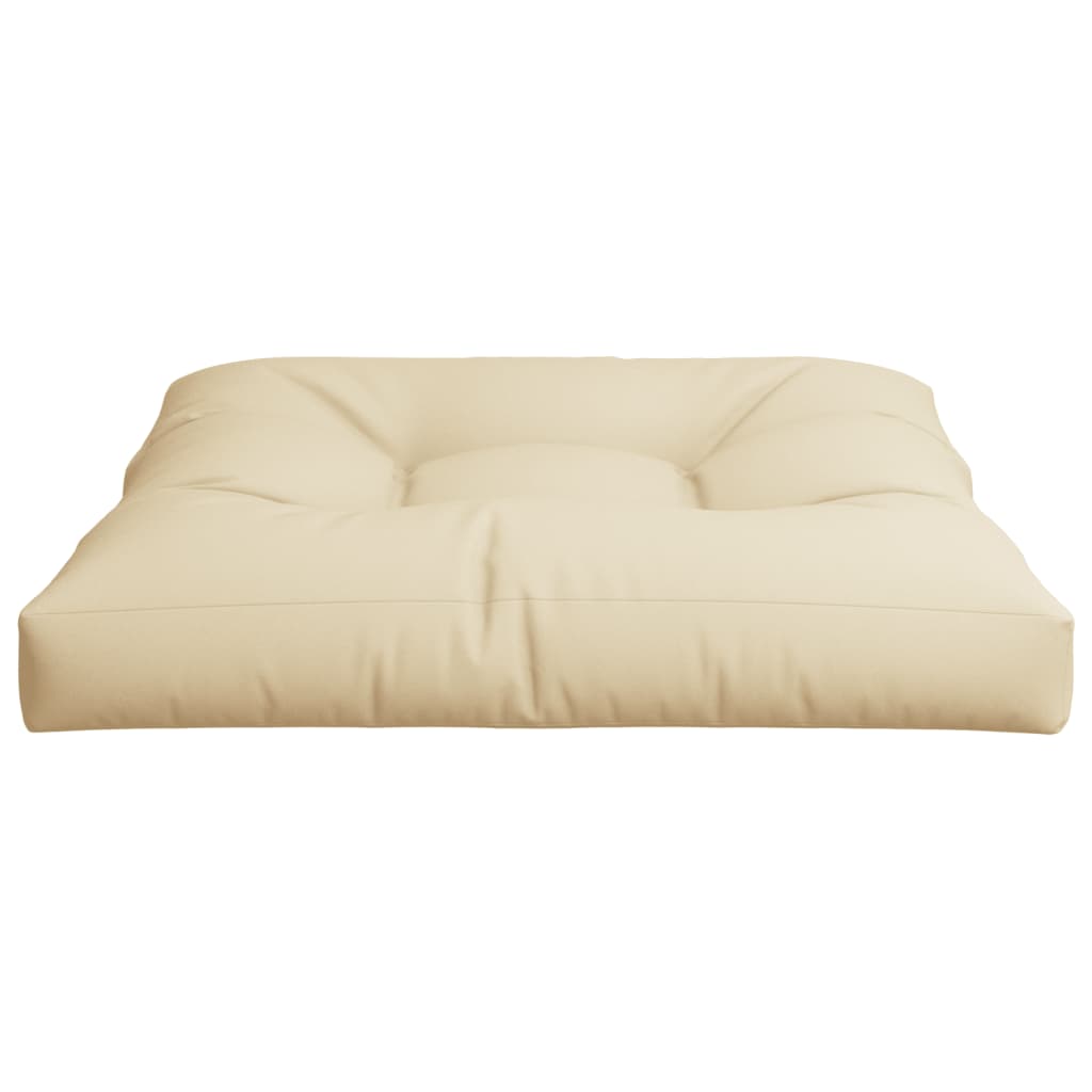 Palletkussen 80x80x12 cm stof beige