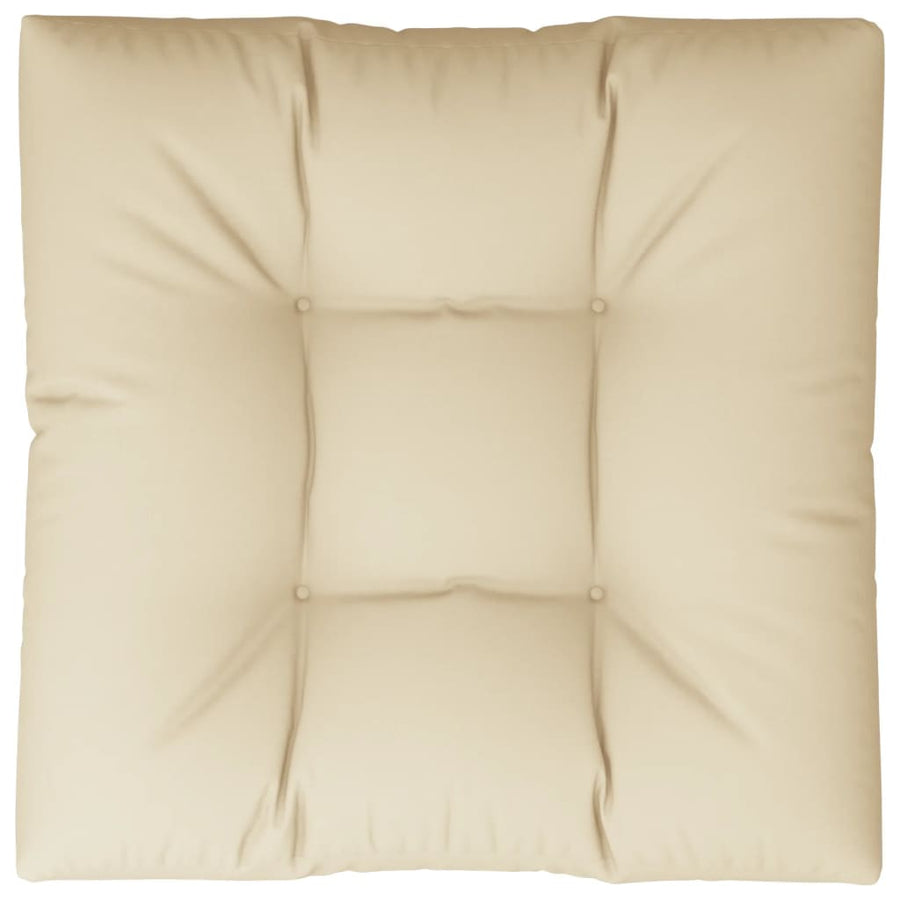 Palletkussen 80x80x12 cm stof beige