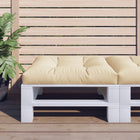 Pallet cushion 80x80x12 cm fabric beige