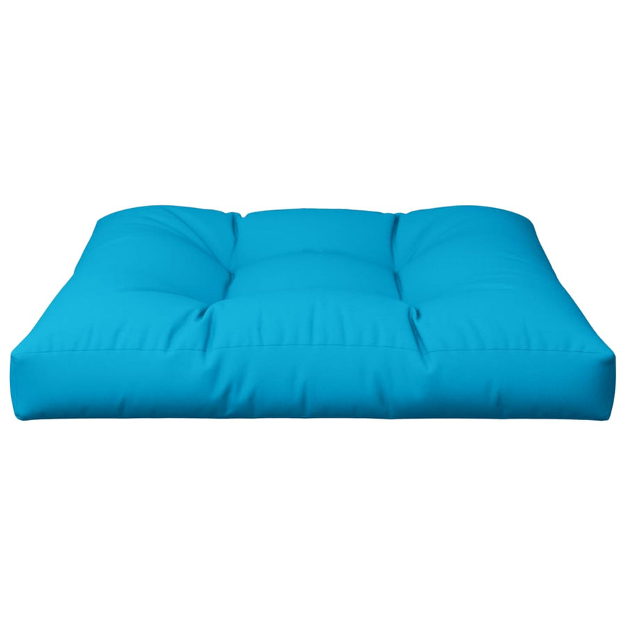 Palletkussen 80x80x12 cm stof blauw
