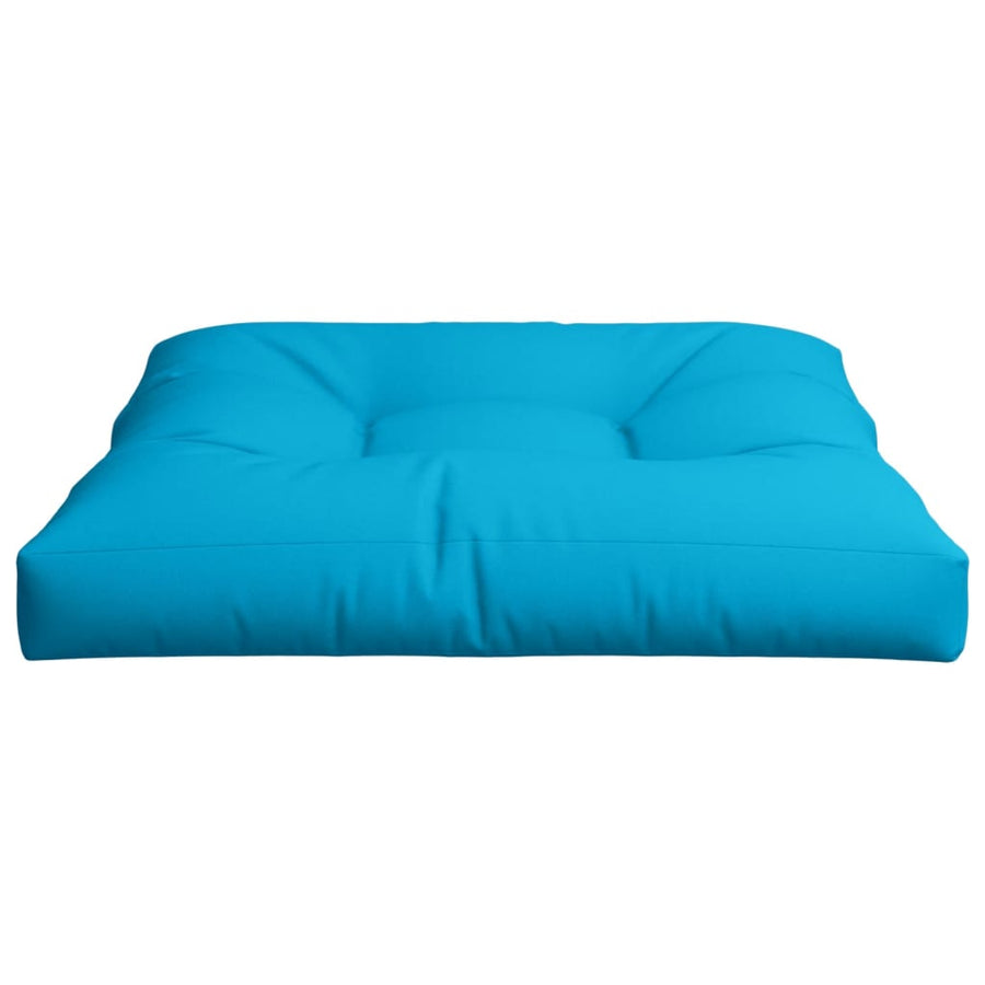 Palletkussen 80x80x12 cm stof blauw