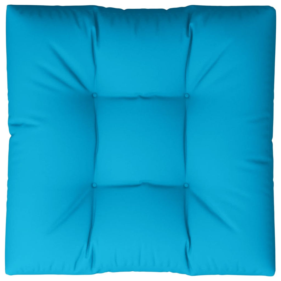 Palletkussen 80x80x12 cm stof blauw