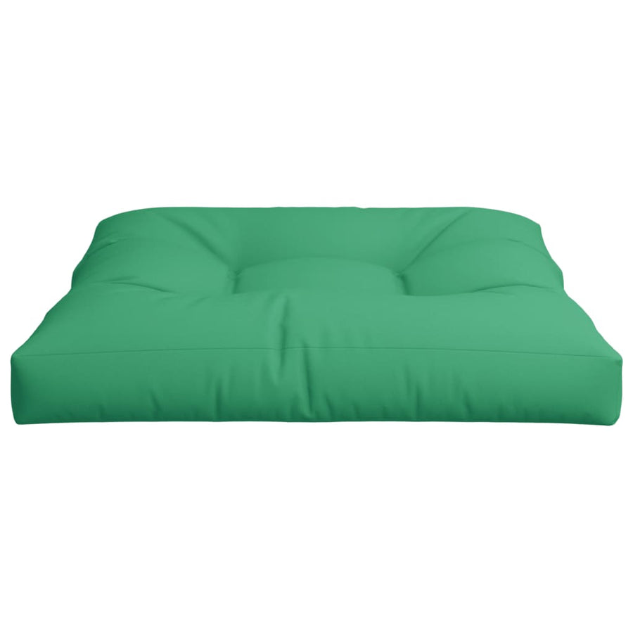 Palletkussen 80x80x12 cm stof groen