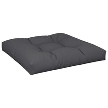 Palletkussen 80x80x12 cm stof zwart