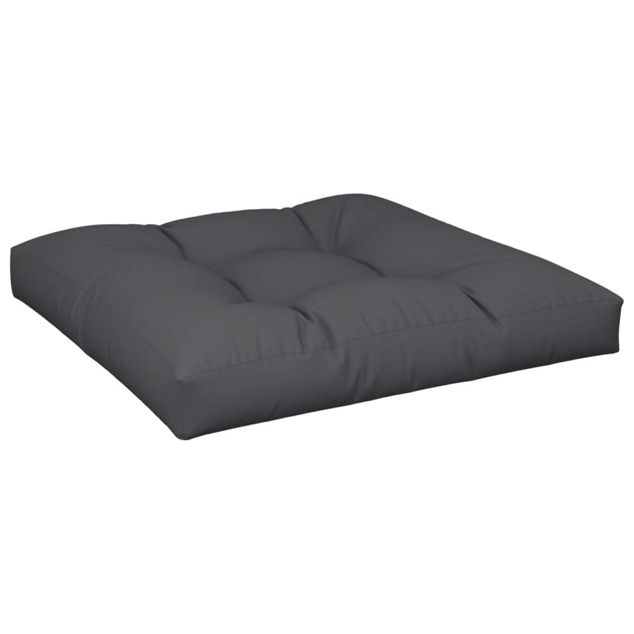 Palletkussen 80x80x12 cm stof zwart