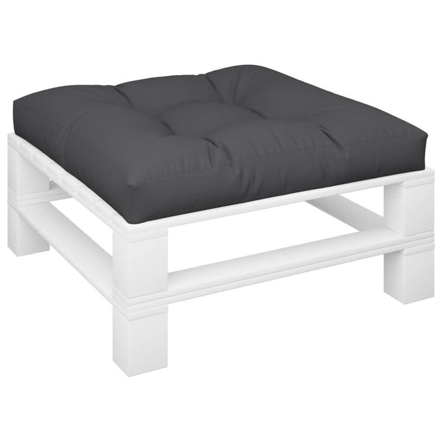 Palletkussen 80x80x12 cm stof zwart