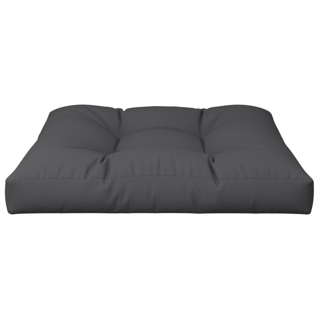 Palletkussen 80x80x12 cm stof zwart