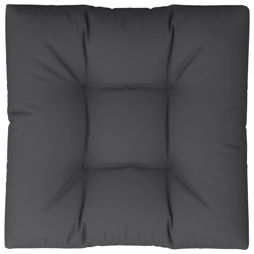 Palletkussen 80x80x12 cm stof zwart