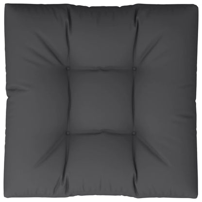 Palletkussen 80x80x12 cm stof zwart