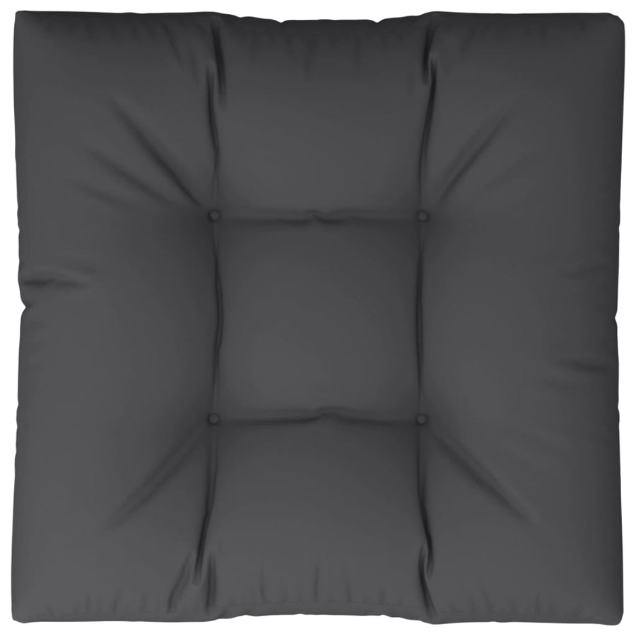 Palletkussen 80x80x12 cm stof zwart