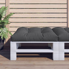 Palletkussen 80x80x12 cm zwart polyester