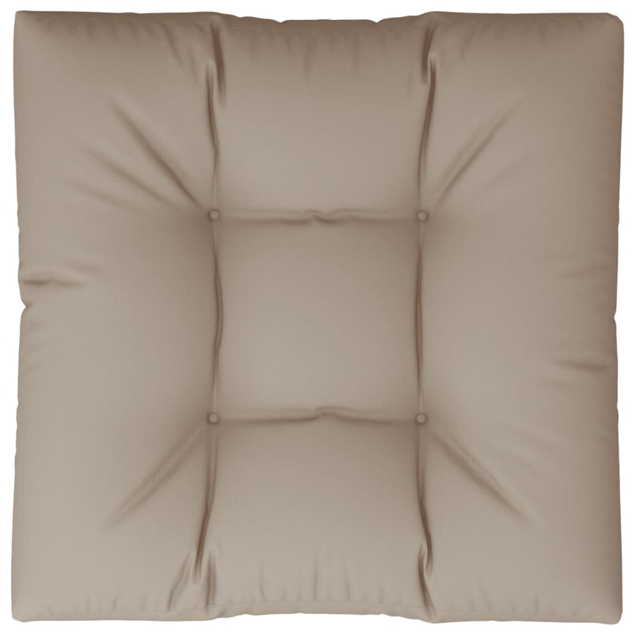 Palletkussen 80x80x12 cm stof taupe