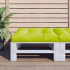 Palletkussen 80x80x12 cm polyester heldergroen