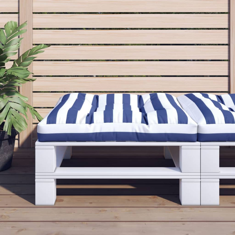 Palletkussen Gestreept Stof 80 x 80 x 12 cm