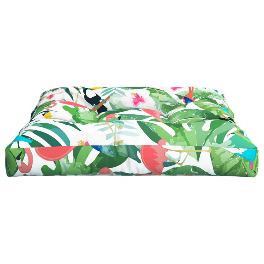 Palletkussen Stof Meerkleurig Groen En Roze 80 x 80 x 12 cm