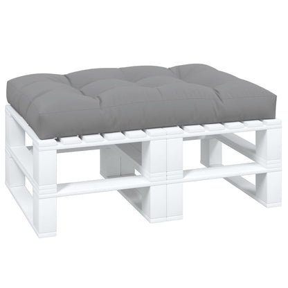 Palletkussen Stof 120 x 80 x 12 cm Grijs