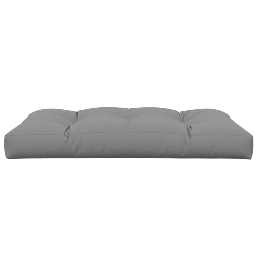 Palletkussen Stof 120 x 80 x 12 cm Grijs