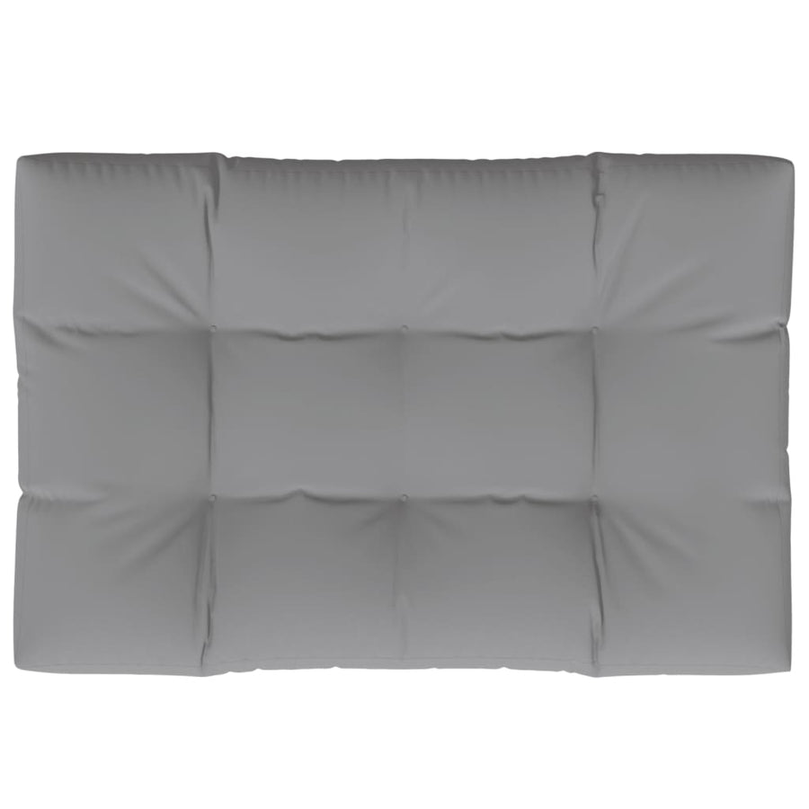 Palletkussen Stof 120 x 80 x 12 cm Grijs