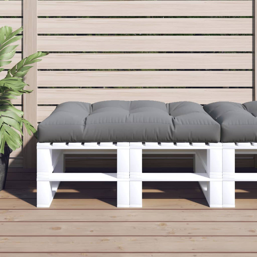 Palletkussen Stof 120 x 80 x 12 cm Grijs