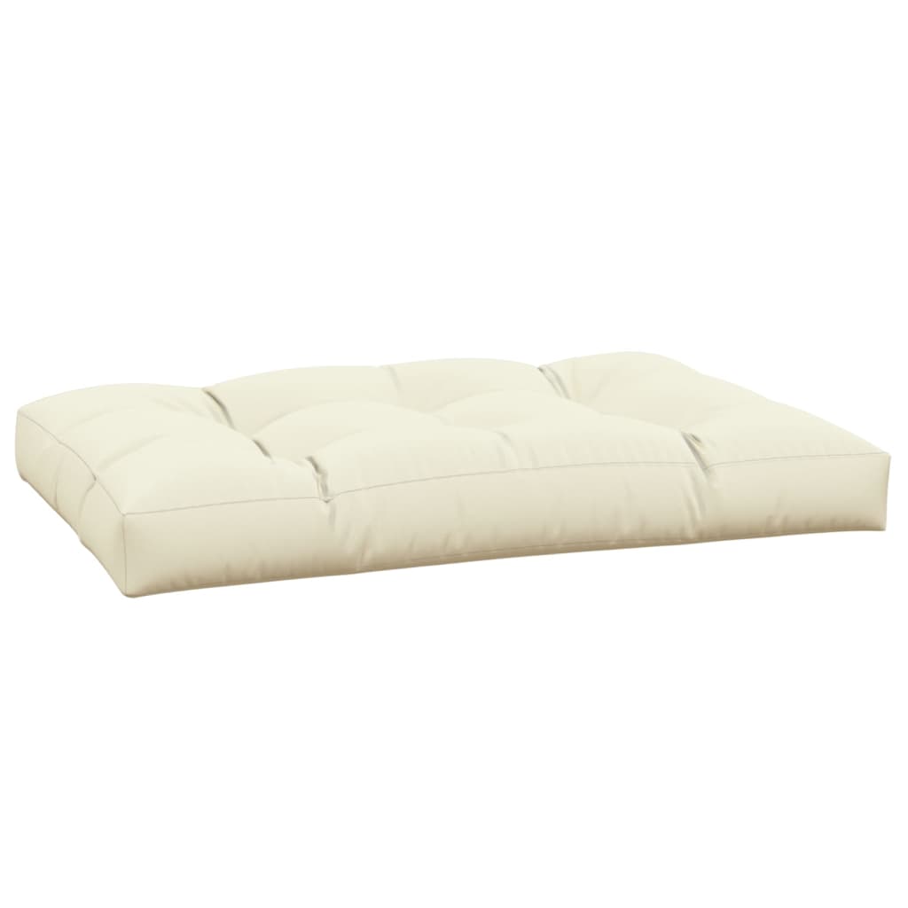 Palletkussen Stof Kleurig 120 x 80 x 12 cm Crème