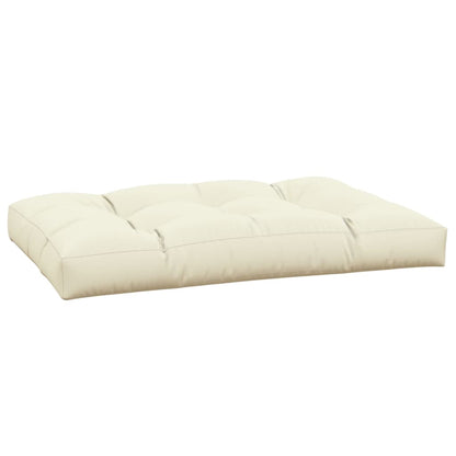 Palletkussen Stof Kleurig 120 x 80 x 12 cm Crème
