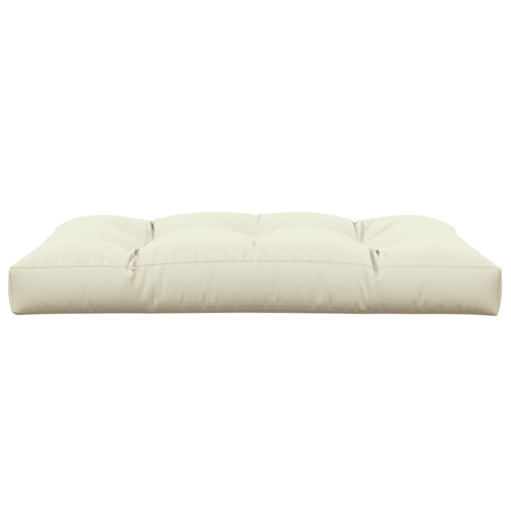 Palletkussen Stof Kleurig 120 x 80 x 12 cm Crème