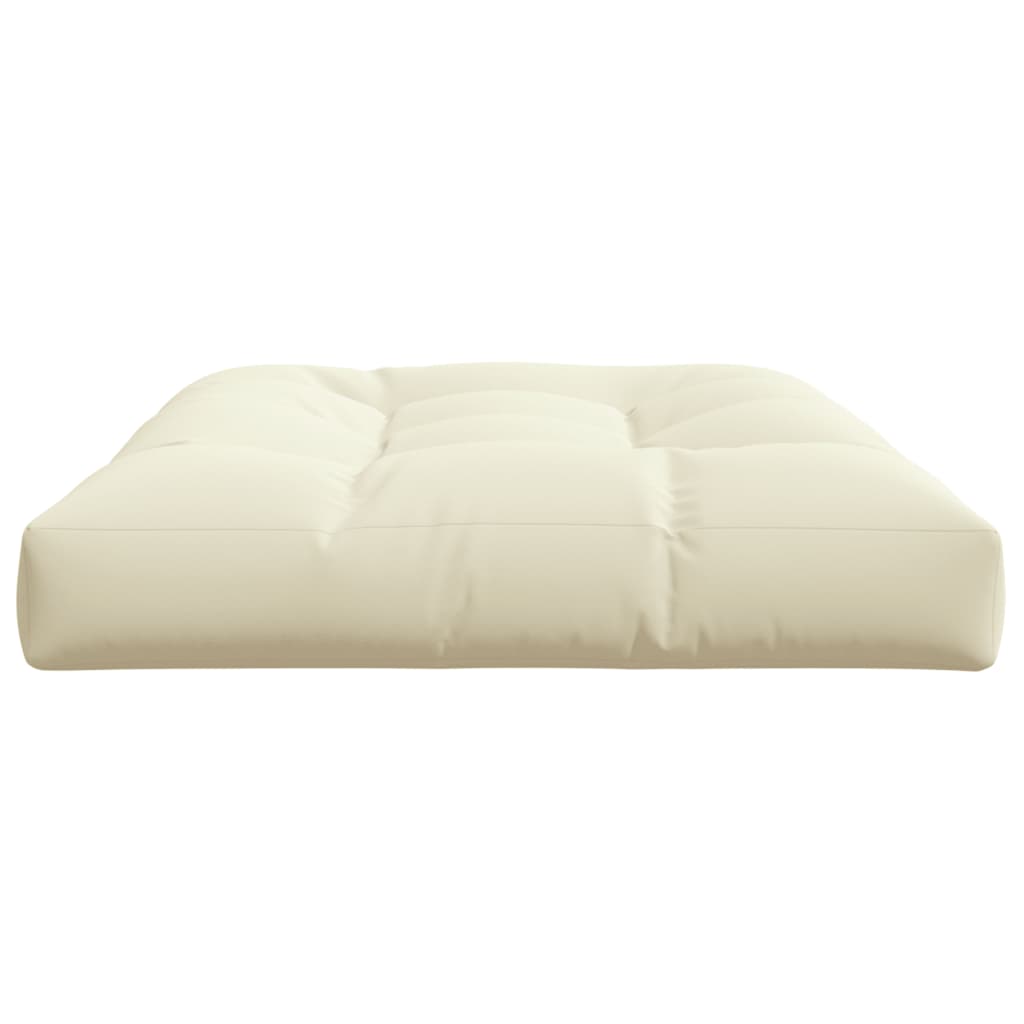 Palletkussen Stof Kleurig 120 x 80 x 12 cm Crème