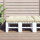Pallet cushion 120x80x12 cm fabric cream