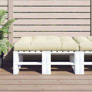 Pallet cushion 120x80x12 cm fabric cream