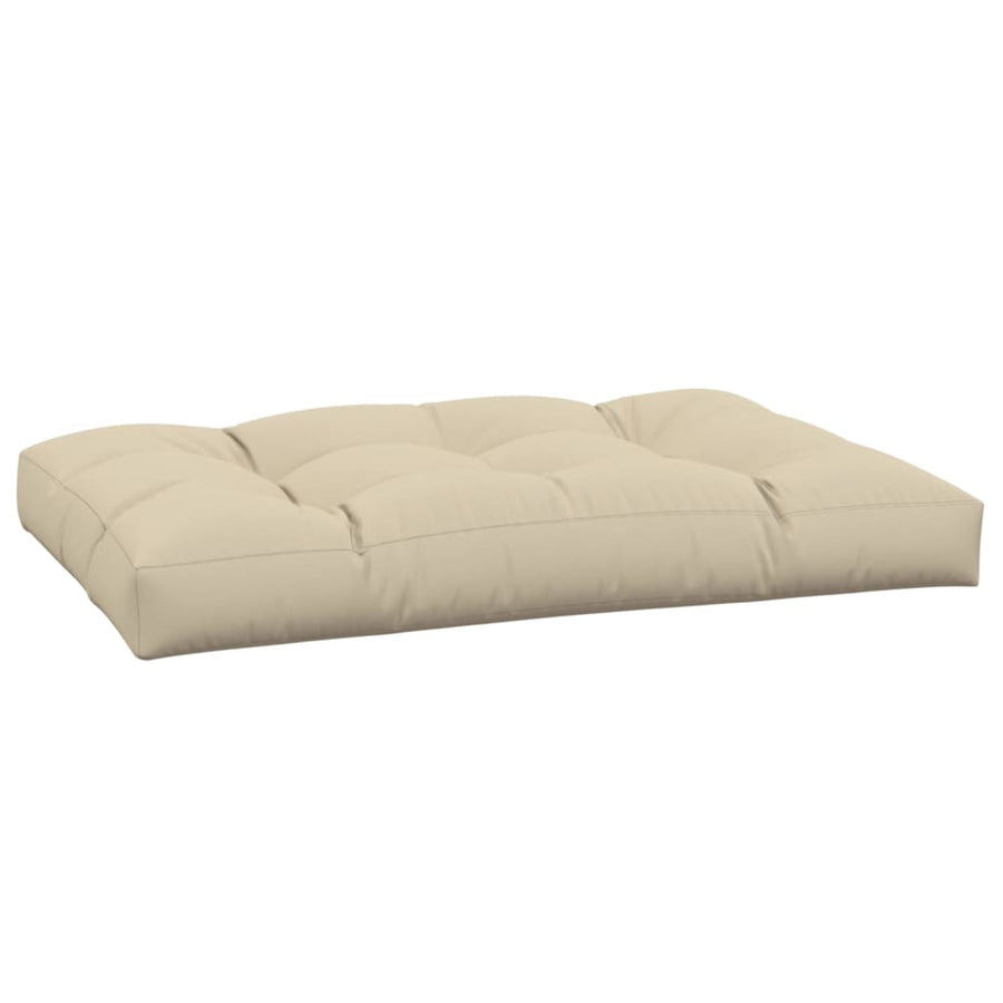 Palletkussen 120x80x12 cm stof beige