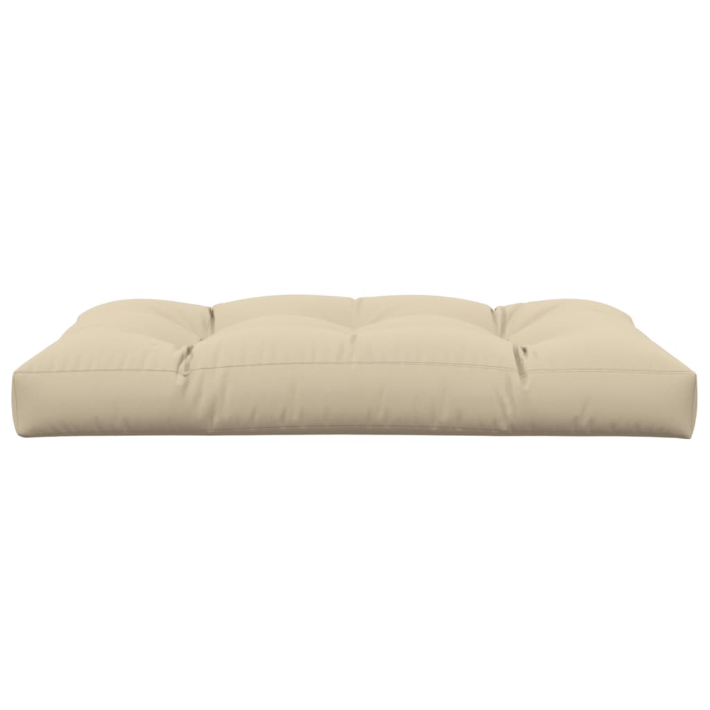 Palletkussen 120x80x12 cm stof beige
