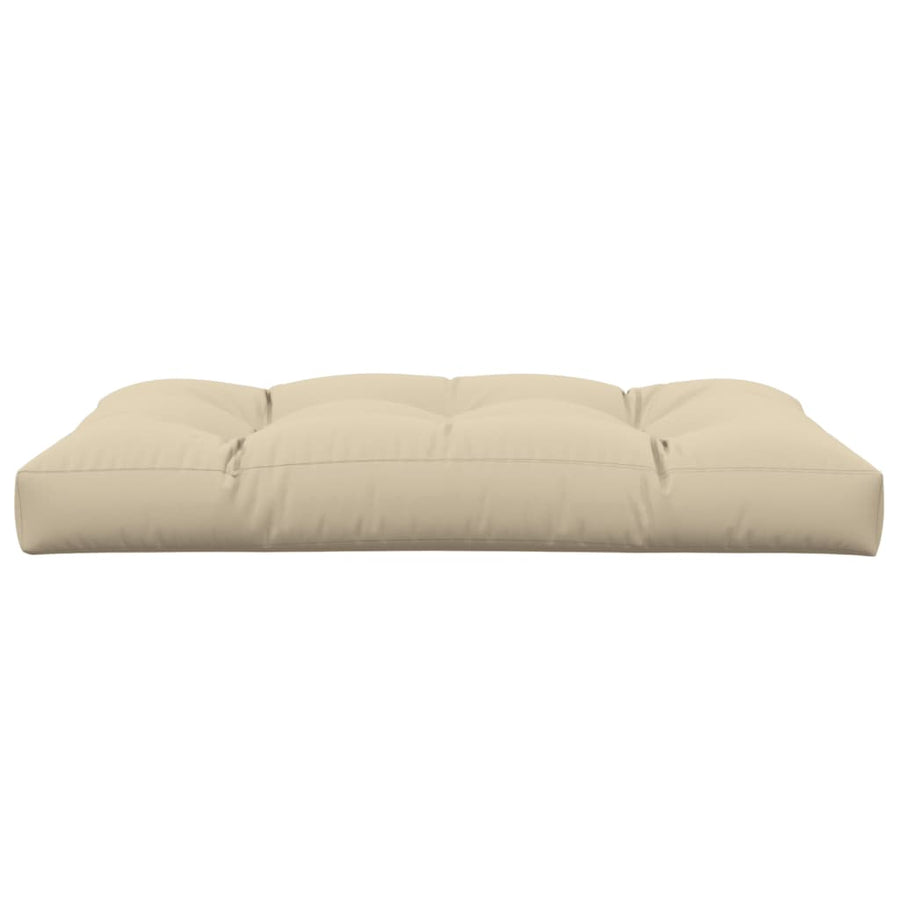Palletkussen 120x80x12 cm stof beige