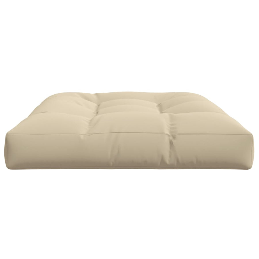 Palletkussen 120x80x12 cm stof beige