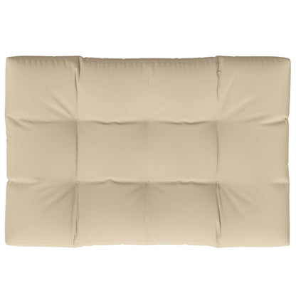 Palletkussen 120x80x12 cm stof beige
