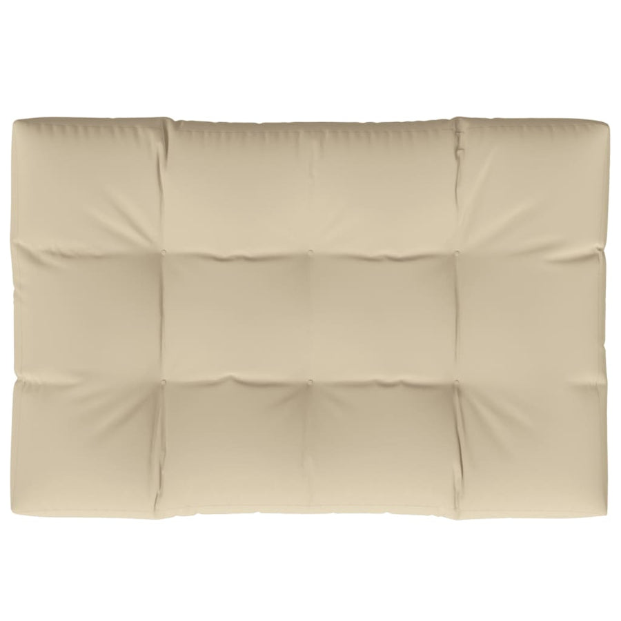 Palletkussen 120x80x12 cm stof beige