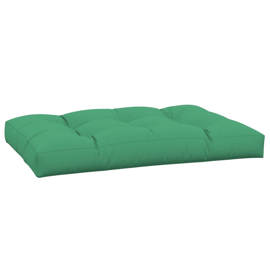 Palletkussen 120x80x12 cm stof groen