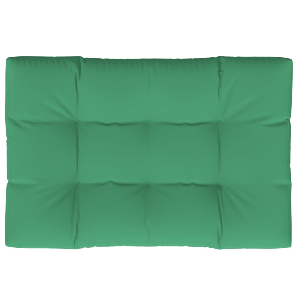 Palletkussen 120x80x12 cm stof groen