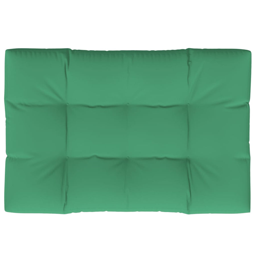 Palletkussen 120x80x12 cm stof groen