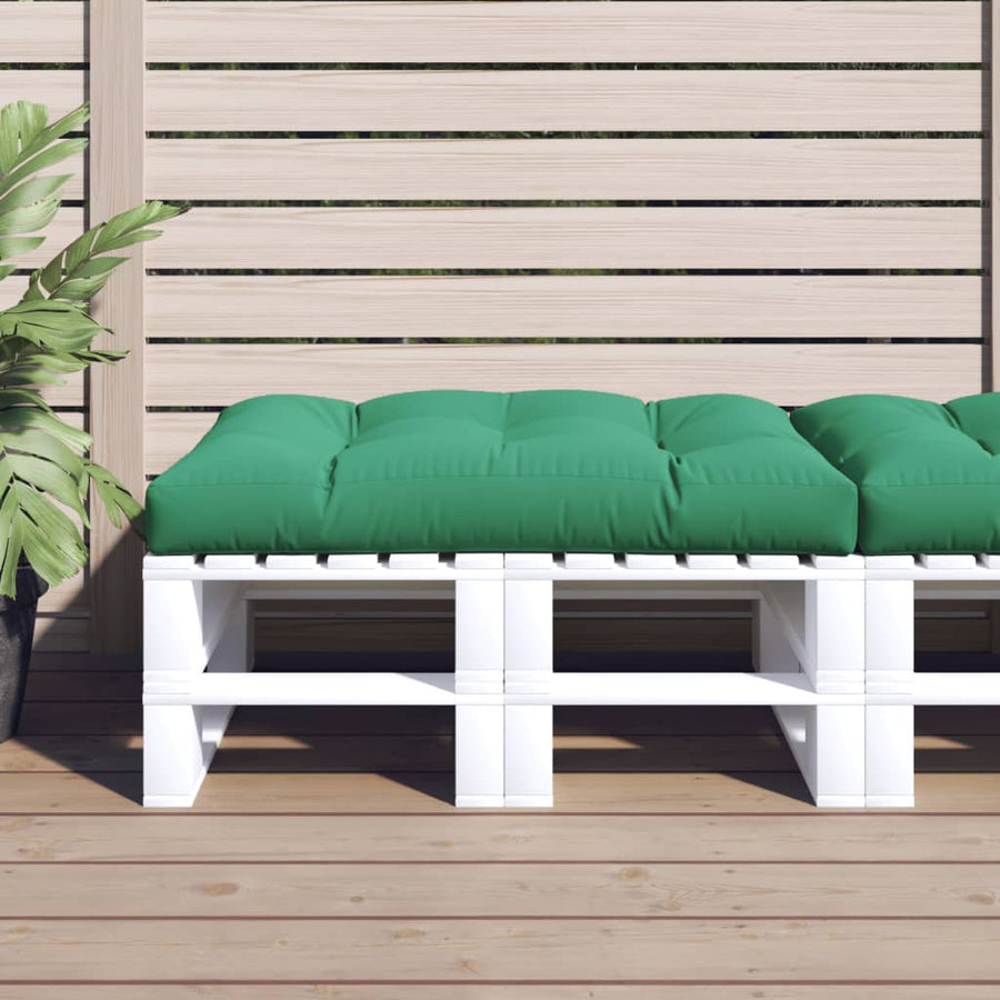 Palletkussen 120x80x12 cm stof groen