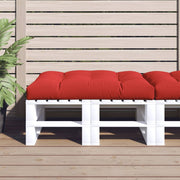 Pallet cushion 120x80x12 cm fabric red