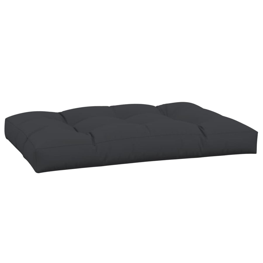 Palletkussen Stof 120 x 80 x 12 cm Zwart