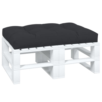 Palletkussen Stof 120 x 80 x 12 cm Zwart