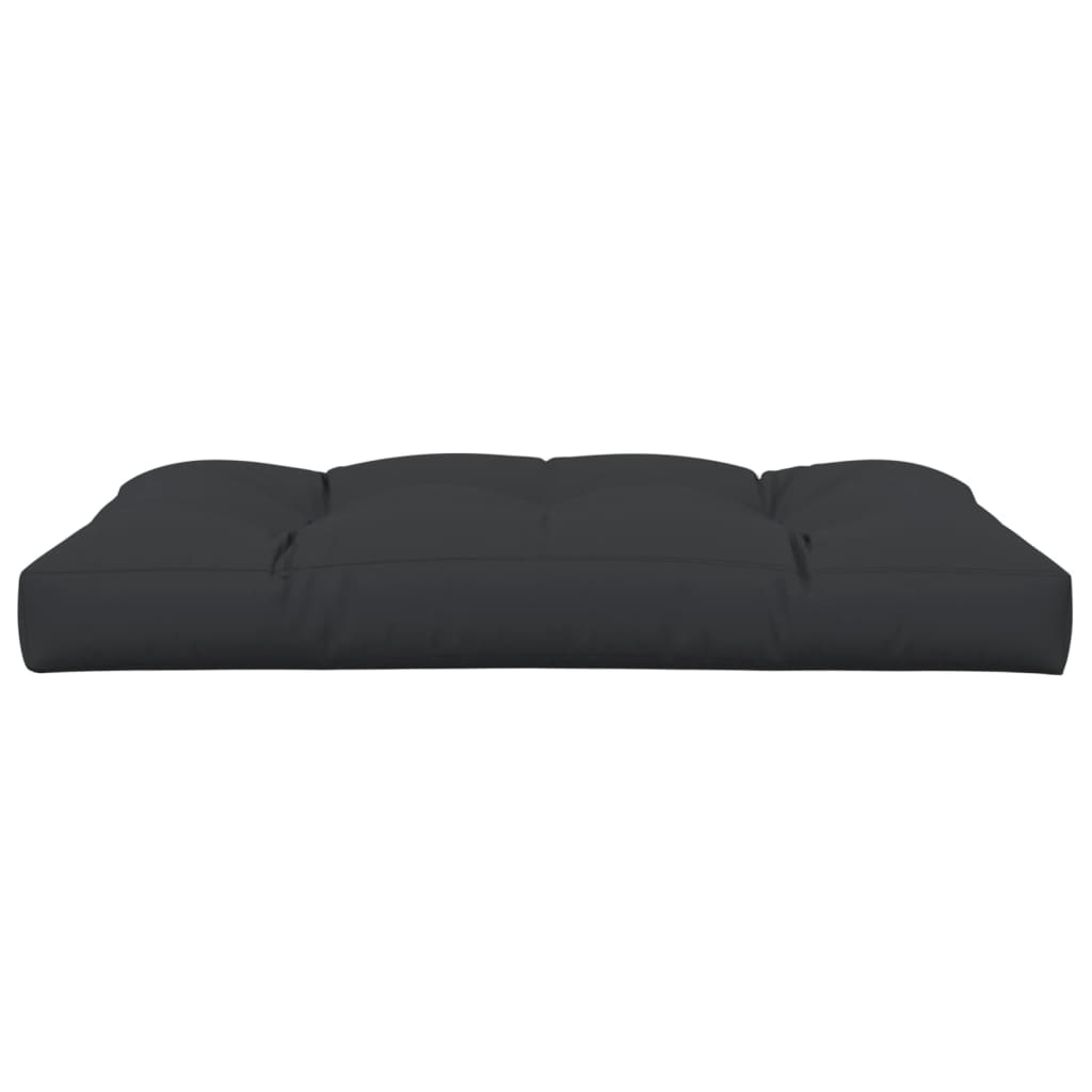 Palletkussen Stof 120 x 80 x 12 cm Zwart