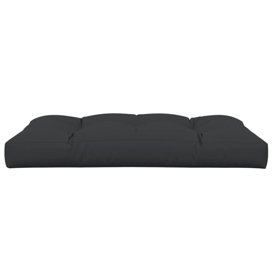 Palletkussen Stof 120 x 80 x 12 cm Zwart