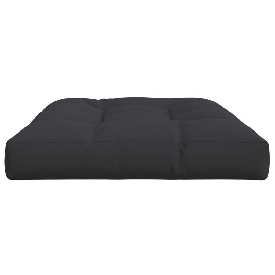 Palletkussen Stof 120 x 80 x 12 cm Zwart