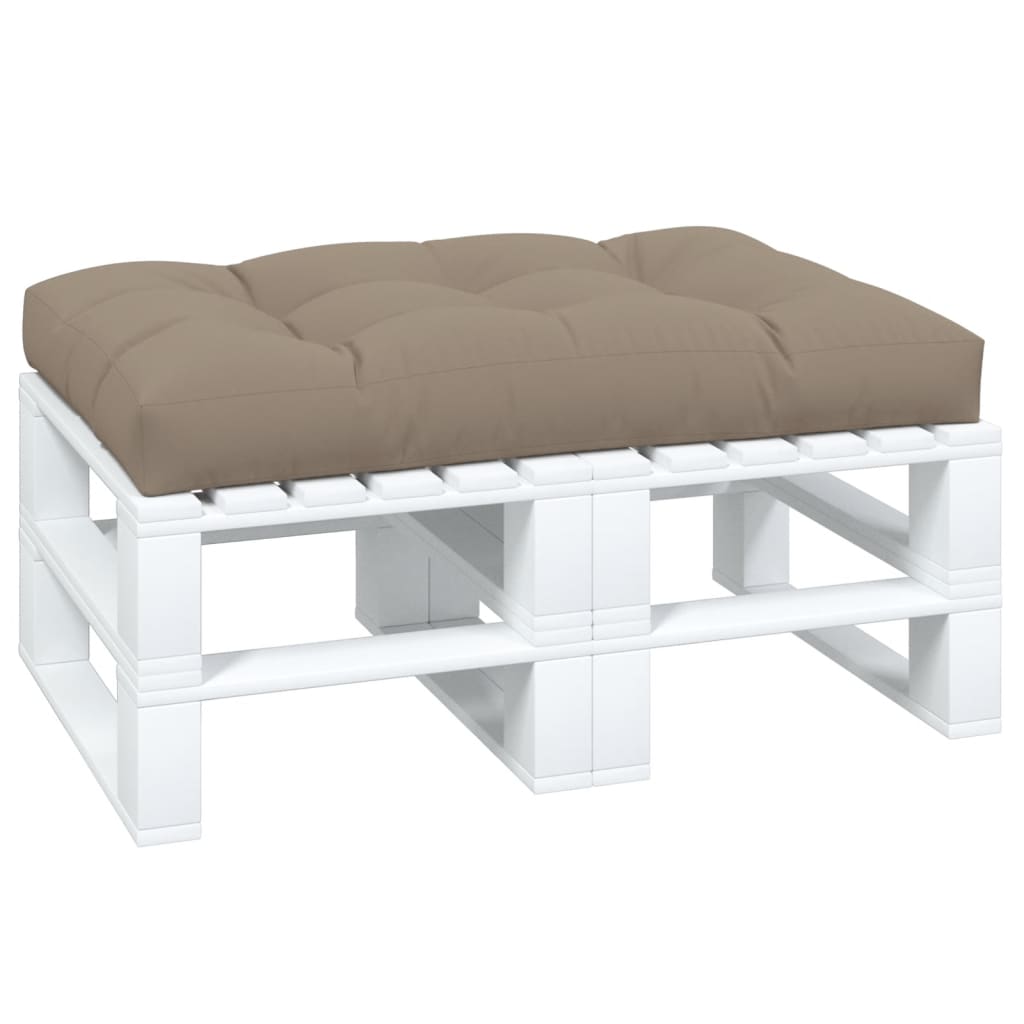 Palletkussen 120x80x12 cm stof taupe