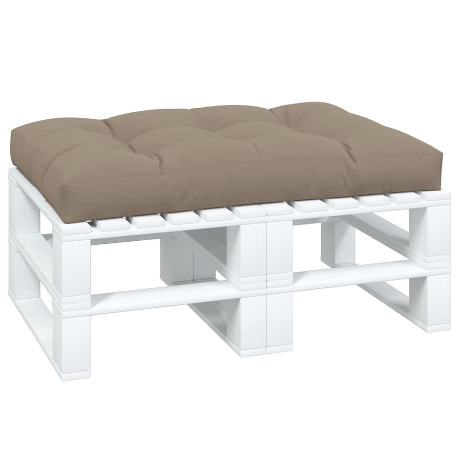 Palletkussen 120x80x12 cm stof taupe