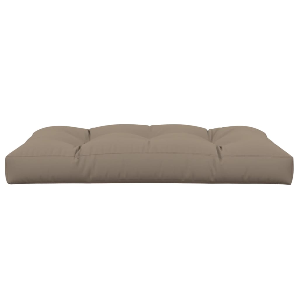 Palletkussen 120x80x12 cm stof taupe
